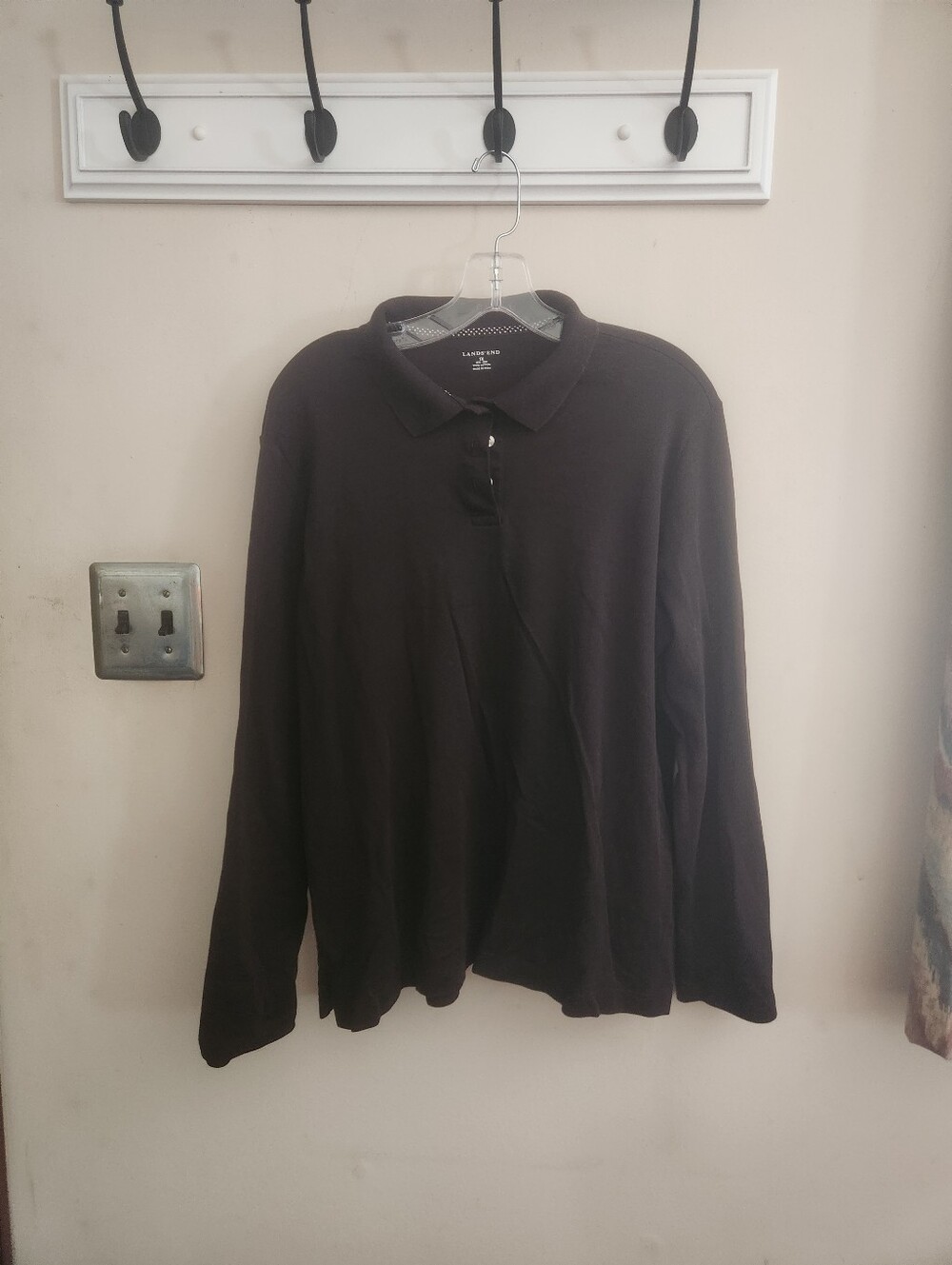 🎉 Brown Quarter Button Up Long Sleeve